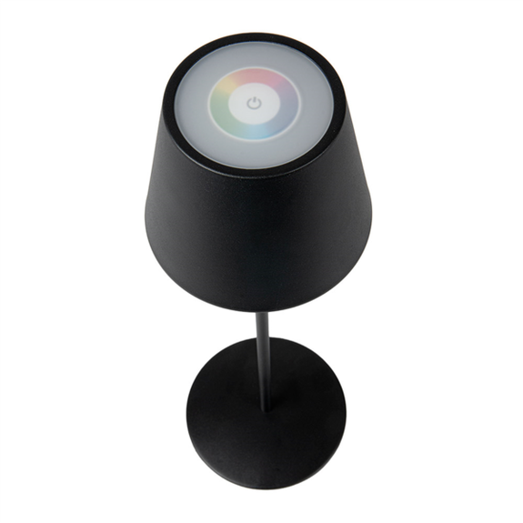 Lampe de table LED sans fil  intérieure et extérieure Noir mat 12 x 38 cm - Vendu à l'unité