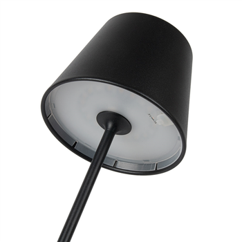 Lampe de table LED sans fil  intérieure et extérieure Noir mat 12 x 38 cm - Vendu à l'unité