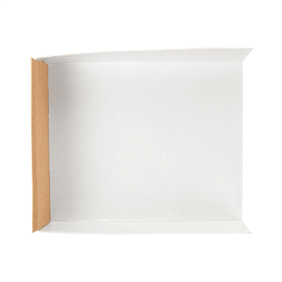 Part en carton pour tarte rectangle en carton ondulé nano micro kraft 15 x 12 x 3.5 cm - pack de 200 unités