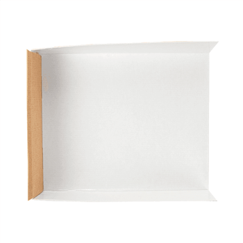 Part en carton pour tarte rectangle en carton ondulé nano micro kraft 15 x 12 x 3.5 cm - pack de 200 unités