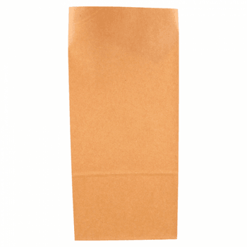 Sac papier SOS sans anses 15 + 10 x 32 cm neutre KRAFT - 2 cartons de 1000 unités