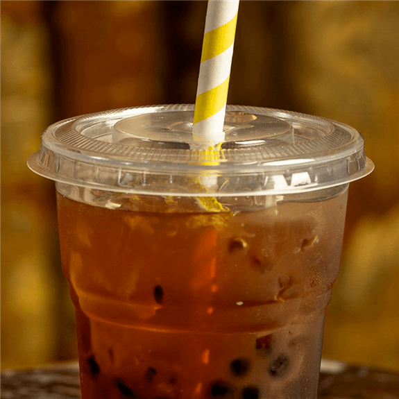 Paille droite couleurs assorties en PAPIER recyclable pour BUBBLE TEA 1.2 x 20 cm - carton de 2400 pailles