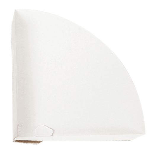 Barquette à crêpe en carton ondulé nano micro MARRON - 17 x 17 x 2.5 cm - pack de 100 unités