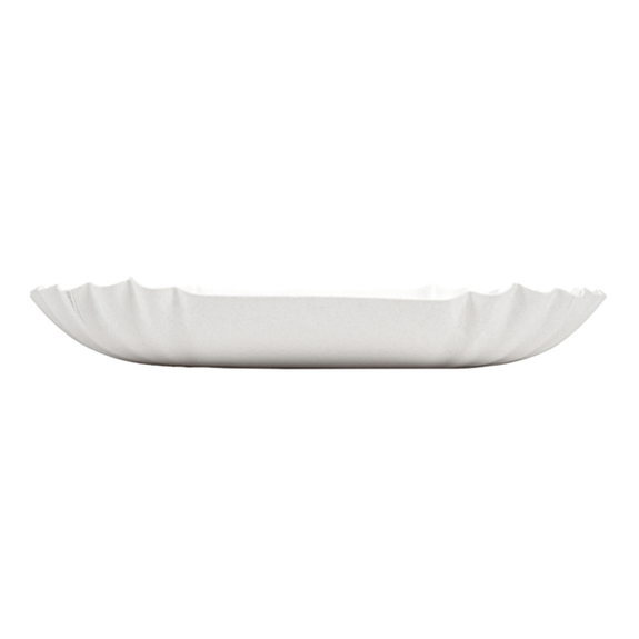 Plateau en carton blanc pâtisseries & fast-foods 15 x 12 x 2 cm - carton de 2000 unités