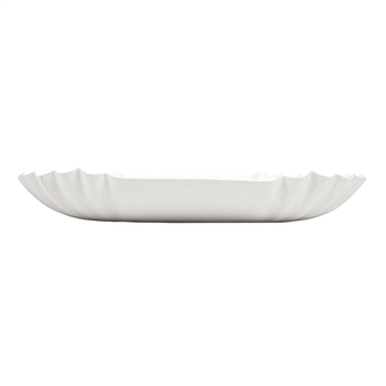 Plateau en carton blanc pâtisseries & fast-foods 15 x 12 x 2 cm - carton de 2000 unités
