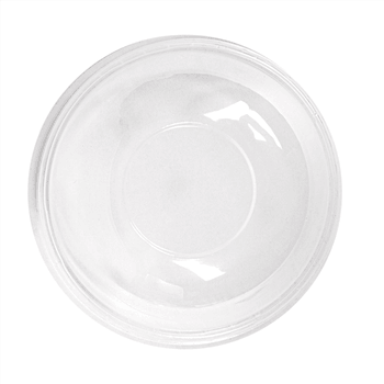 Couvercle dôme en PLA sans trou pour pot compostable en PLA 40 cl à ras bord - carton de 800 unités