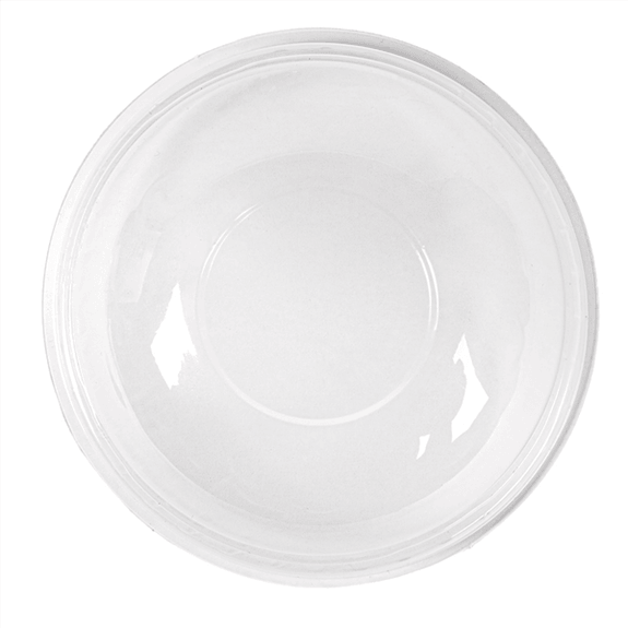 Couvercle dôme en PLA sans trou pour pot compostable en PLA 20 cl à ras bord - carton de 1250 unités