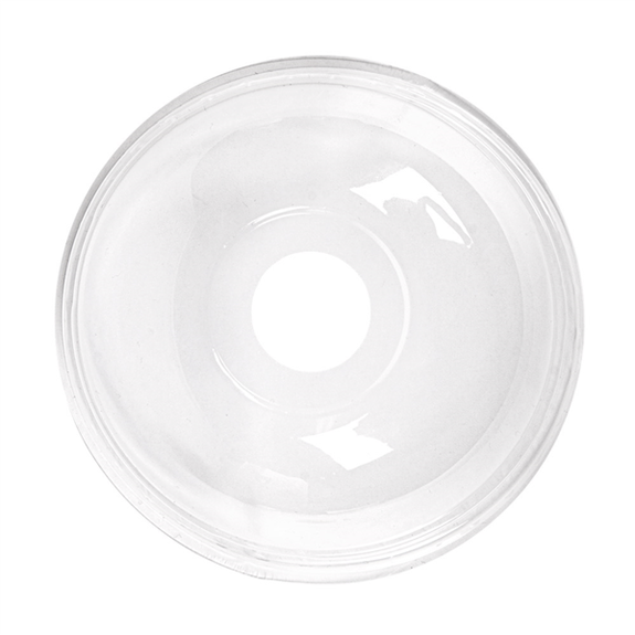 Couvercle dôme en PLA avec trou pour pot compostable en PLA 57.5 cl à ras bord - carton de 800 unités