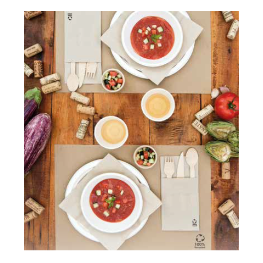 Set de table 31x43cm Beige FEEL GREEN - 10 cartons de 2000 unités