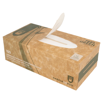 Mouchoirs en papier recyclé 2 plis par boite de 150- 21x21cm -  Carton de 25 boites
