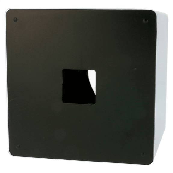 Distributeur en ABS chrome pour boite de mouchoirs carré -  Vendu à l'unité