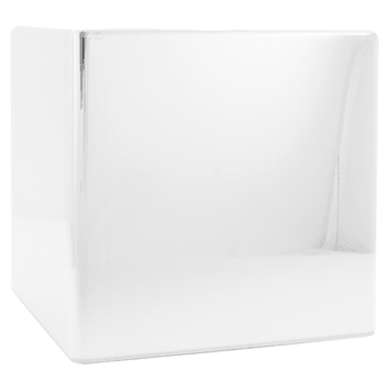 Distributeur en ABS chrome pour boite de mouchoirs carré -  Vendu à l'unité