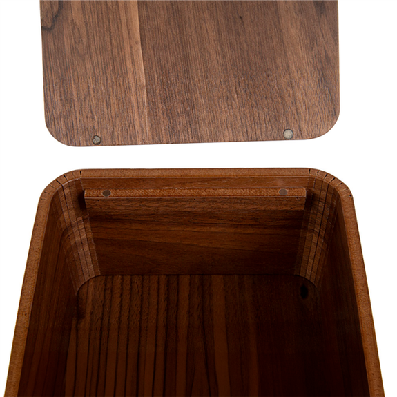 Distributeur bois marron foncé pour boite de mouchoirs rectangulaire -  Vendu à l'unité