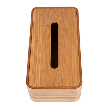 Distributeur bois naturel pour boite de mouchoirs rectangulaire -  Vendu à l'unité