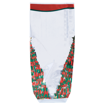 Sachet métallisé avec fond PP 1001 CADEAUX 100 x 220 mm - carton de 1000 unités