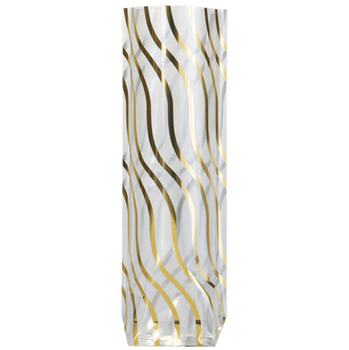 Sachet avec fond PP SERPENTIN OR 120 x 275 mm - carton de 1000 unités