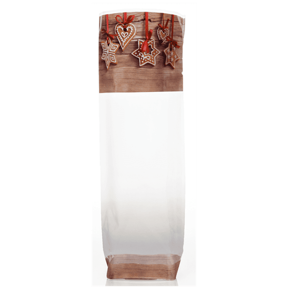 Sachet avec fond PP PAIN D'EPICES 120 x 275 mm - paquet de 100 unités