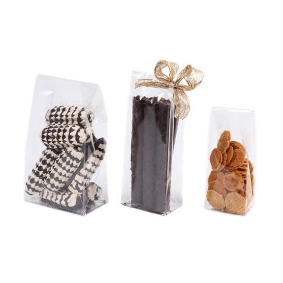 Sachet SOS fond PP argent 120 + 70 x 290 mm - carton de 1000 unités