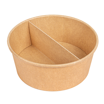 Séparateur pour boîte à salade en carton KRAFT 750 ml de référence 212.98 - carton de 600 unités