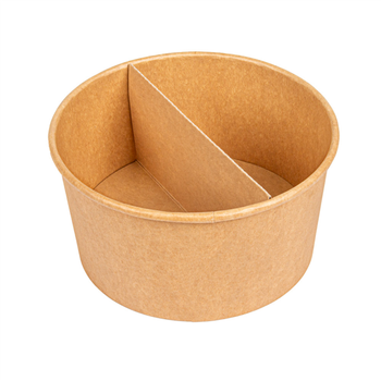 Séparateur pour boîte à salade en carton KRAFT 1000 ml de référence 226.64 - carton de 600 unités