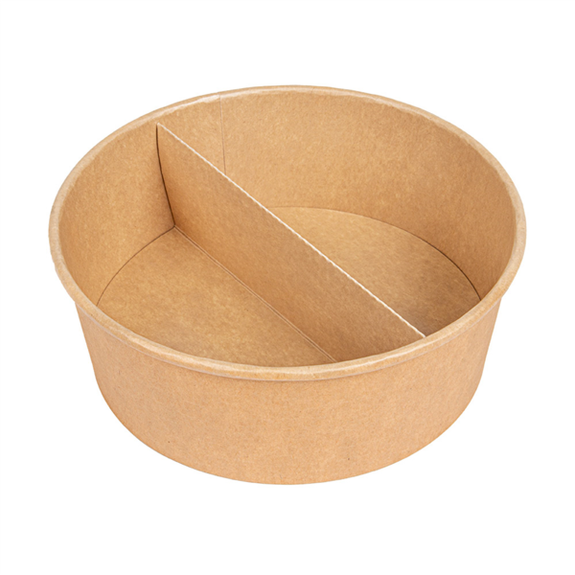 Séparateur pour boîte à salade en carton KRAFT 1300 ml de référence 212.97 - carton de 600 unités