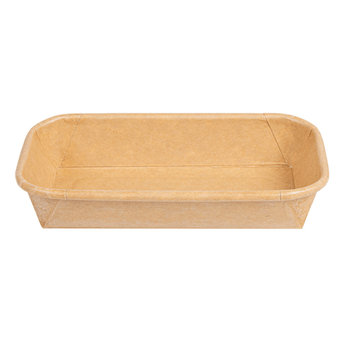 Barquette KRAFT pour sushi 14 x 8 x 2.4 cm - carton de 800 unités