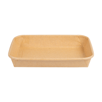 Barquette KRAFT pour sushi 16.5 x 11.5 x 2.4 cm - carton de 600 unités