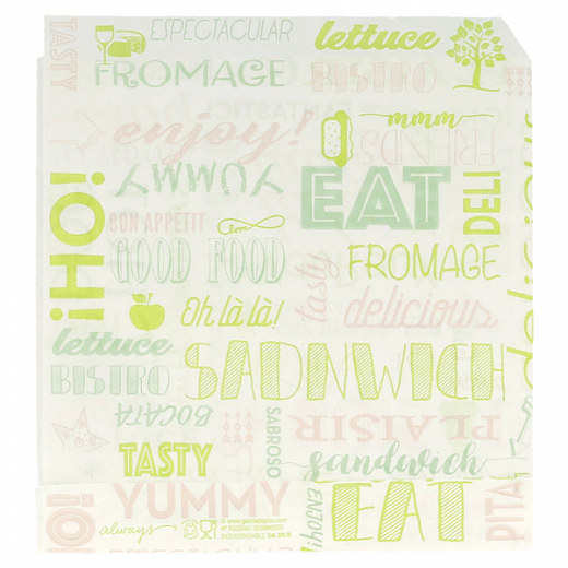 Sac burger Parole ouvert sur 2 côtés 16 x 16.5 cm - 20000 unités