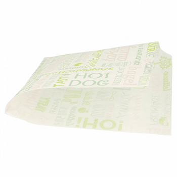 Sac burger Parole ouvert sur 2 côtés 16 x 16.5 cm - 20000 unités