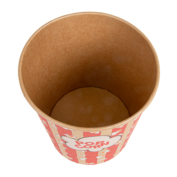 Pot à pop-corn en kraft naturel 3900 ml - carton de 150 unités
