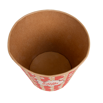 Pot à pop-corn en kraft naturel 5100 ml - carton de 100 unités