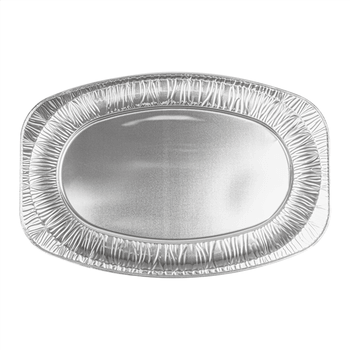 Plateau ovale en aluminium - 2150 cc - 54.3x36.4x2.2(h)cm - Carton de 100 unités