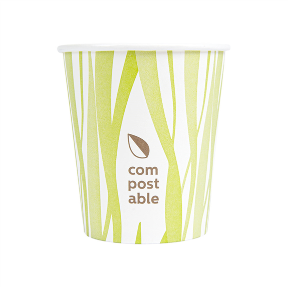 Gobelet en carton compostable grass 18 cl pour boissons chaudes et froides - carton de 1000 unités