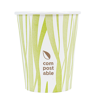 Gobelet en carton compostable grass 24 cl pour boissons chaudes et froides - carton de 1000 unités