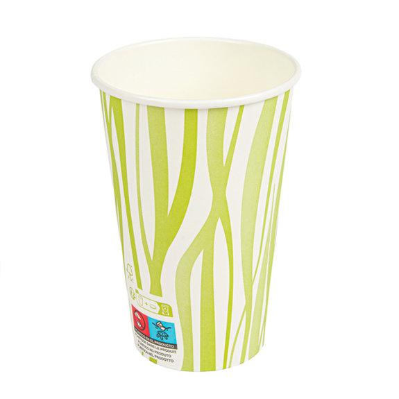 Gobelet en carton compostable grass 48 cl pour  boissons chaudes et froides - carton de 1000 unités