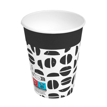 Gobelet en carton GRAINS DE CAFE 36 cl pour  boissons chaudes et froides - carton de 900 unités