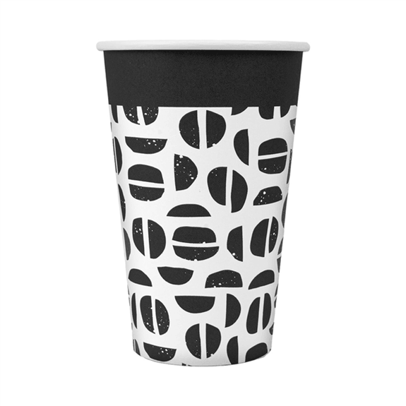 Gobelet en carton GRAINS DE CAFE 48 cl pour  boissons chaudes et froides - carton de 1000 unités