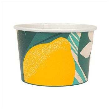 Pot à glace en carton TROPICAL 120 ml - paquet de 50 unités