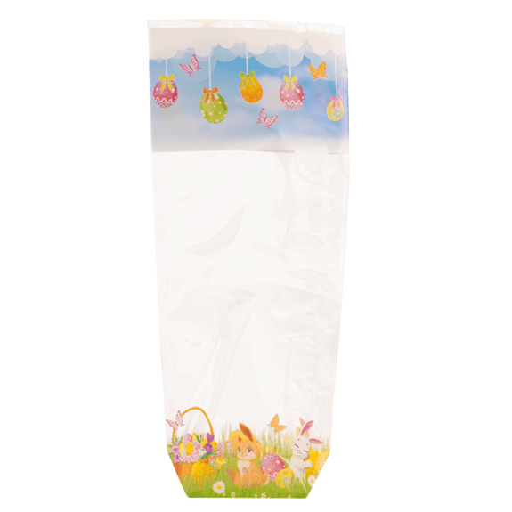 Sachet avec fond PP CHASSE AUX OEUFS 140 x 305 mm - carton de 1000 unités