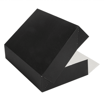 Boîte de transport NOIRE pour plateau type traiteur 19 x 28 x 6 cm - carton de 100 unités