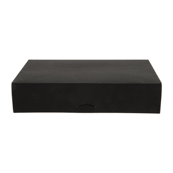 Boîte de transport NOIRE pour plateau type traiteur 19 x 28 x 6 cm - carton de 100 unités