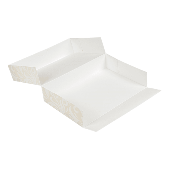 Boîte de transport Damassé pour plateau type traiteur 19 x 28 x 6 cm - carton de 100 unités