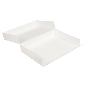 Boîte de transport Damassé pour plateau type traiteur 25 x 34 x 6 cm - carton de 100 unités