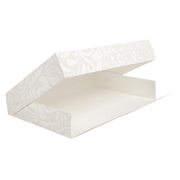 Boîte de transport Damassé pour plateau type traiteur 25 x 34 x 6 cm - carton de 100 unités