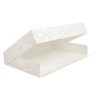 Boîte de transport Damassé pour plateau type traiteur 25 x 34 x 6 cm - carton de 100 unités
