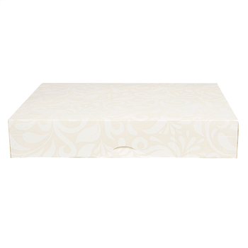 Boîte de transport Damassé pour plateau type traiteur 25 x 34 x 6 cm - carton de 100 unités