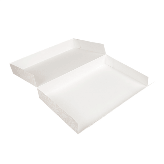 Boîte de transport Damassé pour plateau type traiteur 28 x 42 x 6 cm - carton de 100 unités