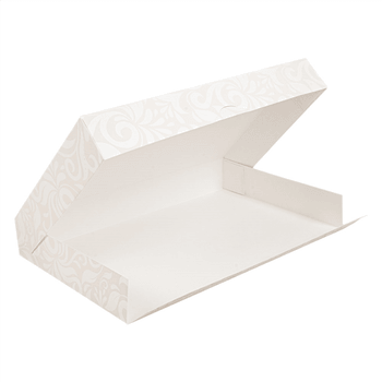 Boîte de transport Damassé pour plateau type traiteur 28 x 42 x 6 cm - carton de 100 unités