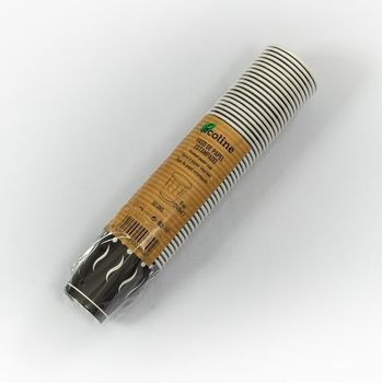 Gobelet en carton imprimé noir 24 cl - paquet de 50 unités