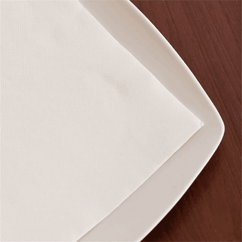 Serviette Double Point® 20x20cm cocktail BLANCHE - Paquet de 100 unités